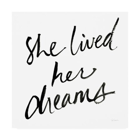 Sue Schlabach 'She Lived Her Dreams' Canvas Art,18x18